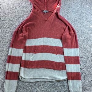 Marled Deep Red Knit Sweater